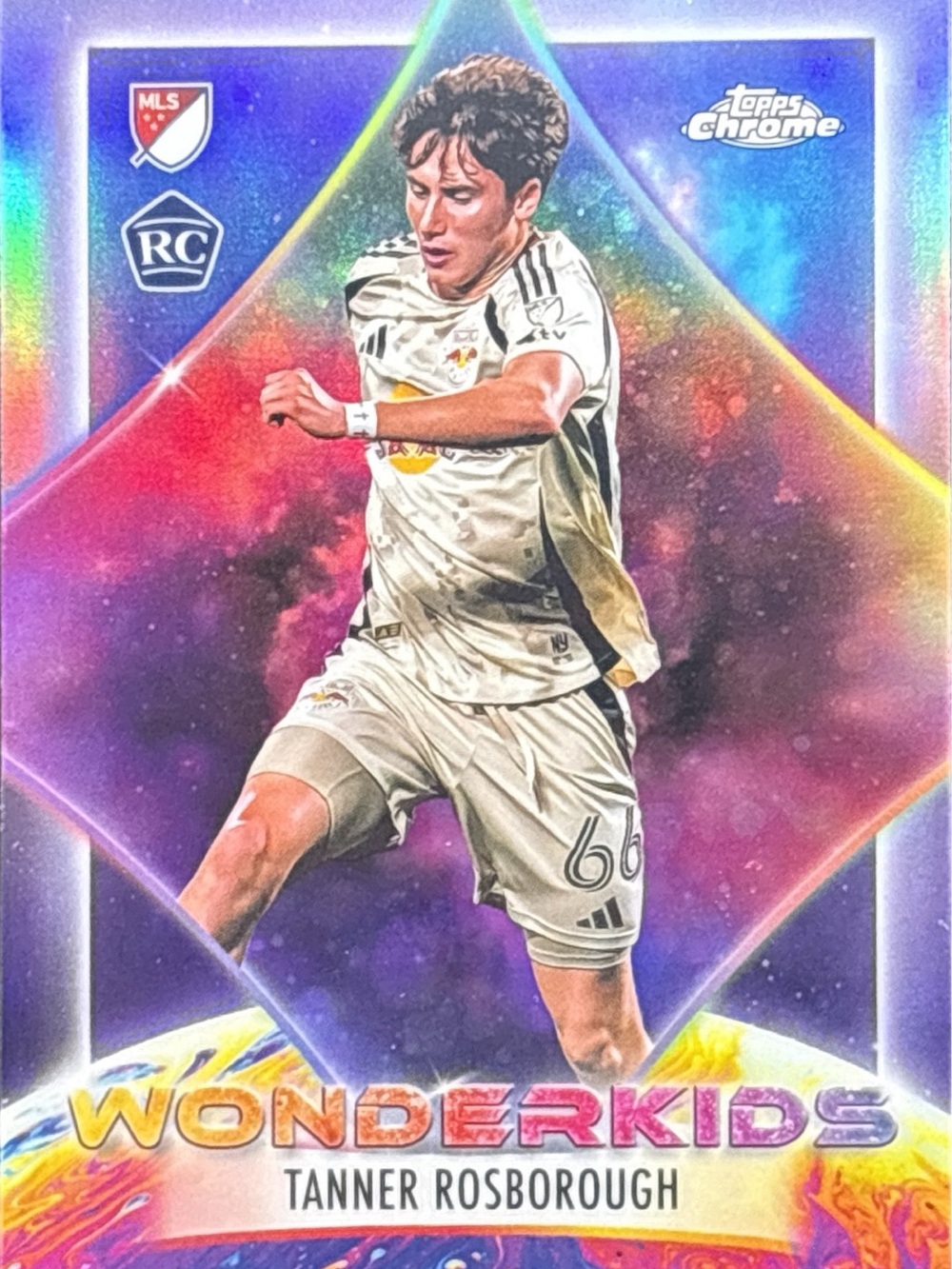 Topps Chrome Wonderkids Tanner Rosborough Rookie Soccer Card